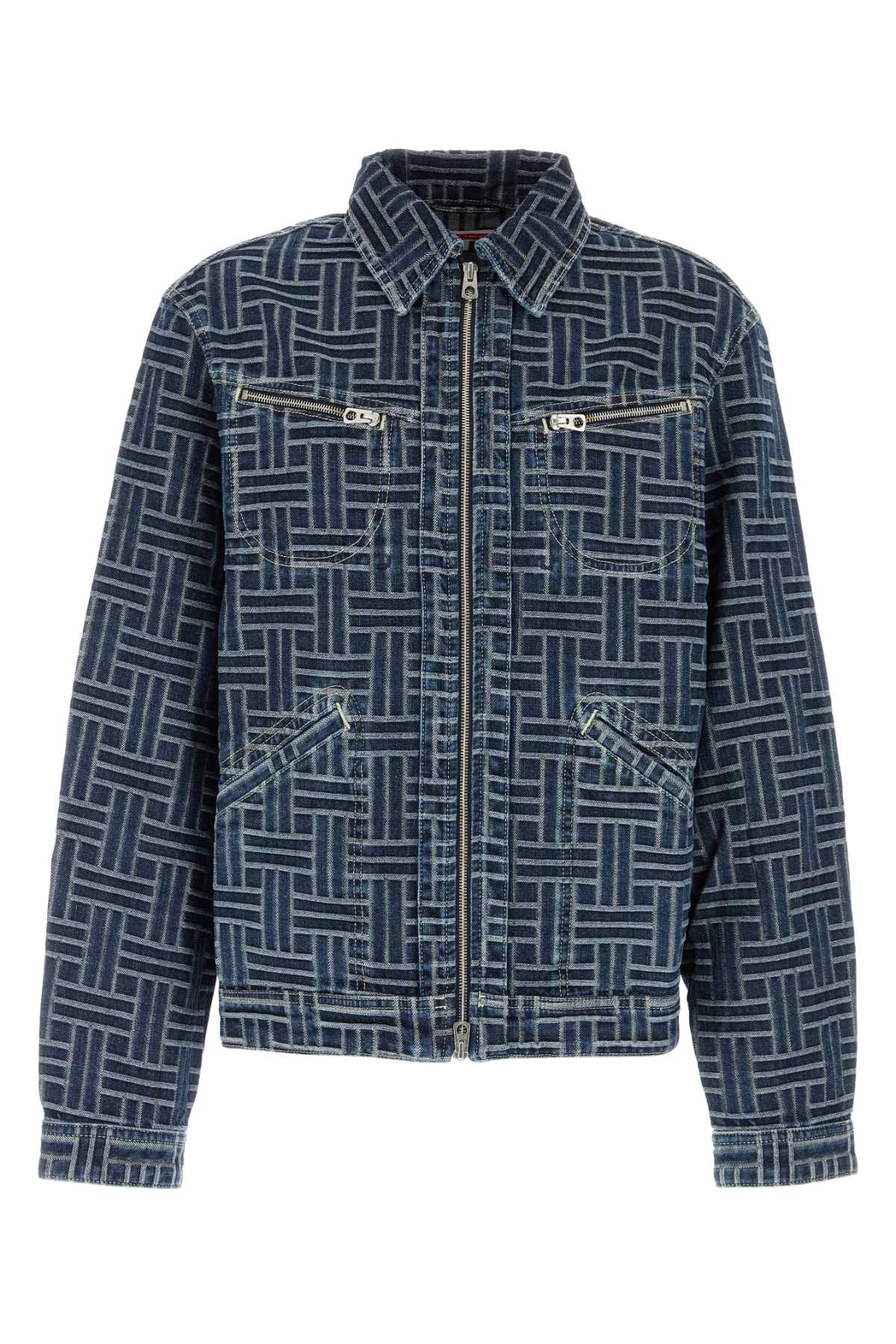 KENZO Embroidered Denim Jacket for Men