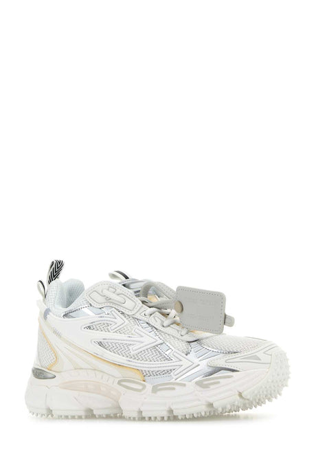 OFF WHITE Synthetic Leather and Mesh Be Right Back Sneaker for Women