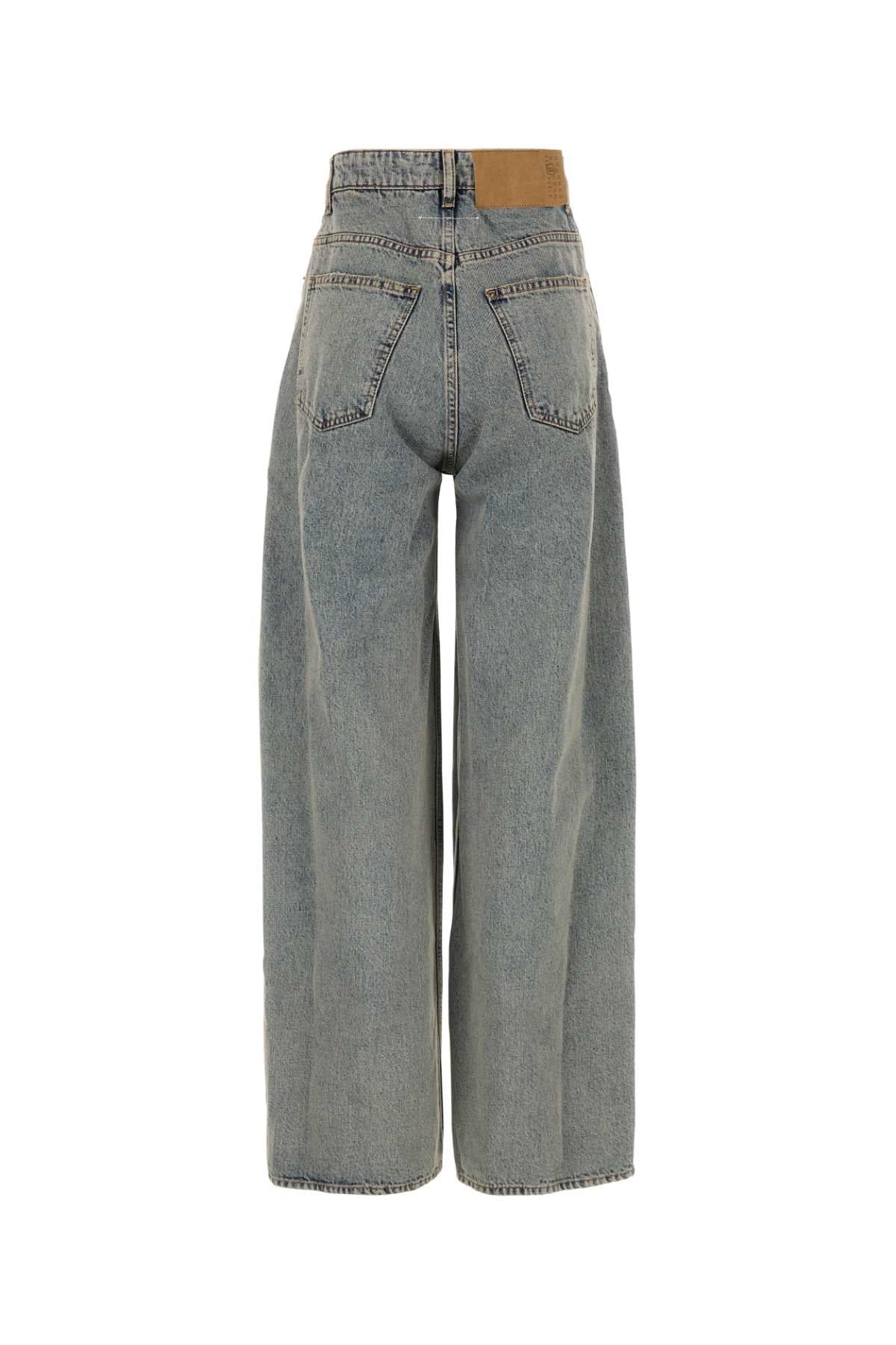 MM6 MAISON MARGIELA Light Blue Denim Jeans for Women