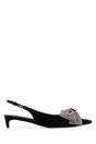 DOLCE & GABBANA Elegant Black Satin Pumps with 3 cm Heel Height