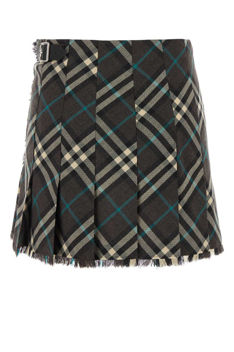 BURBERRY Embroidered Polyester Blend Mini Skirt for Women