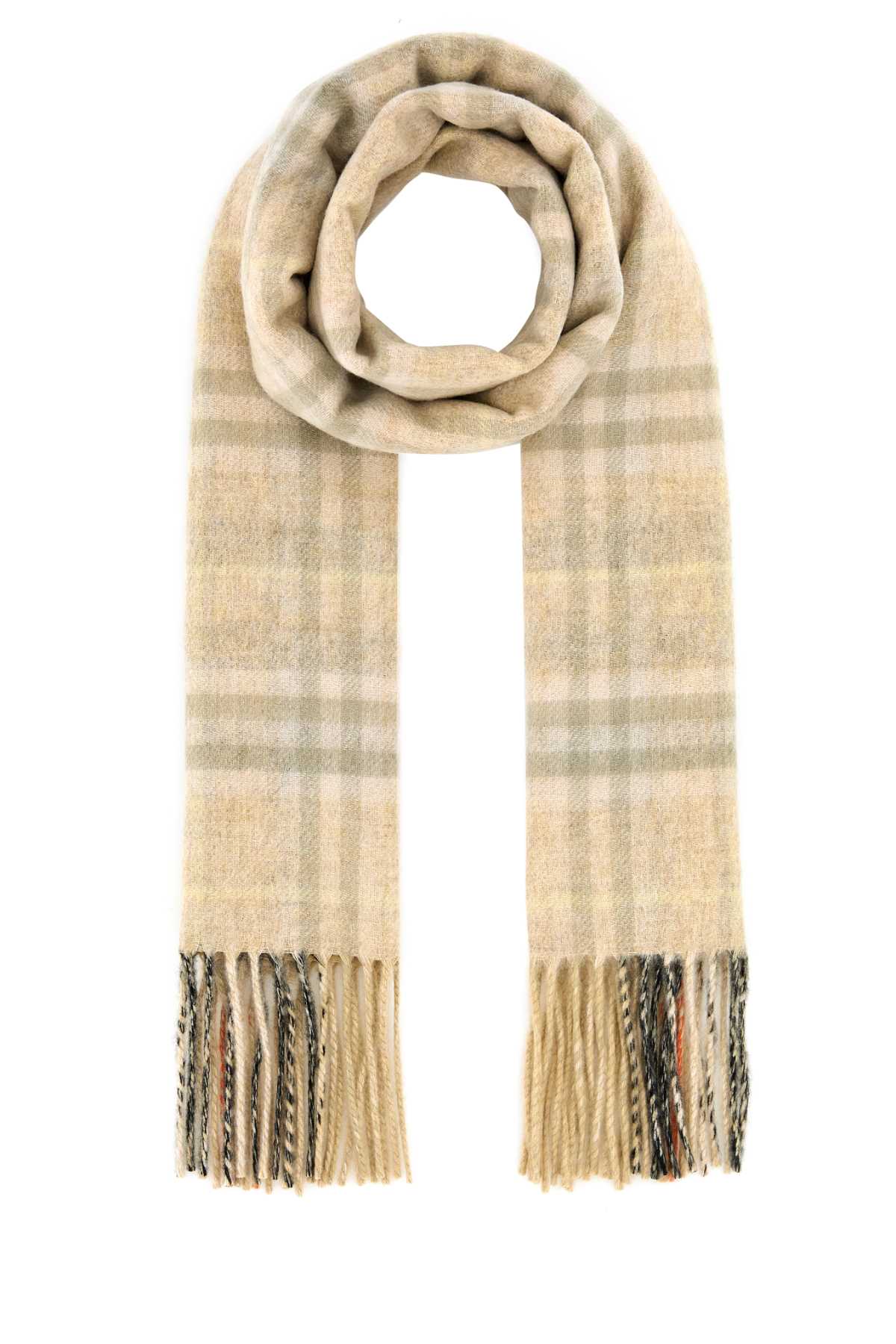 BURBERRY Reversible Embroidered Cashmere Scarf - 168 cm x 30 cm