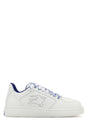 BURBERRY Elegant White Leather Stock Sneaker for Women