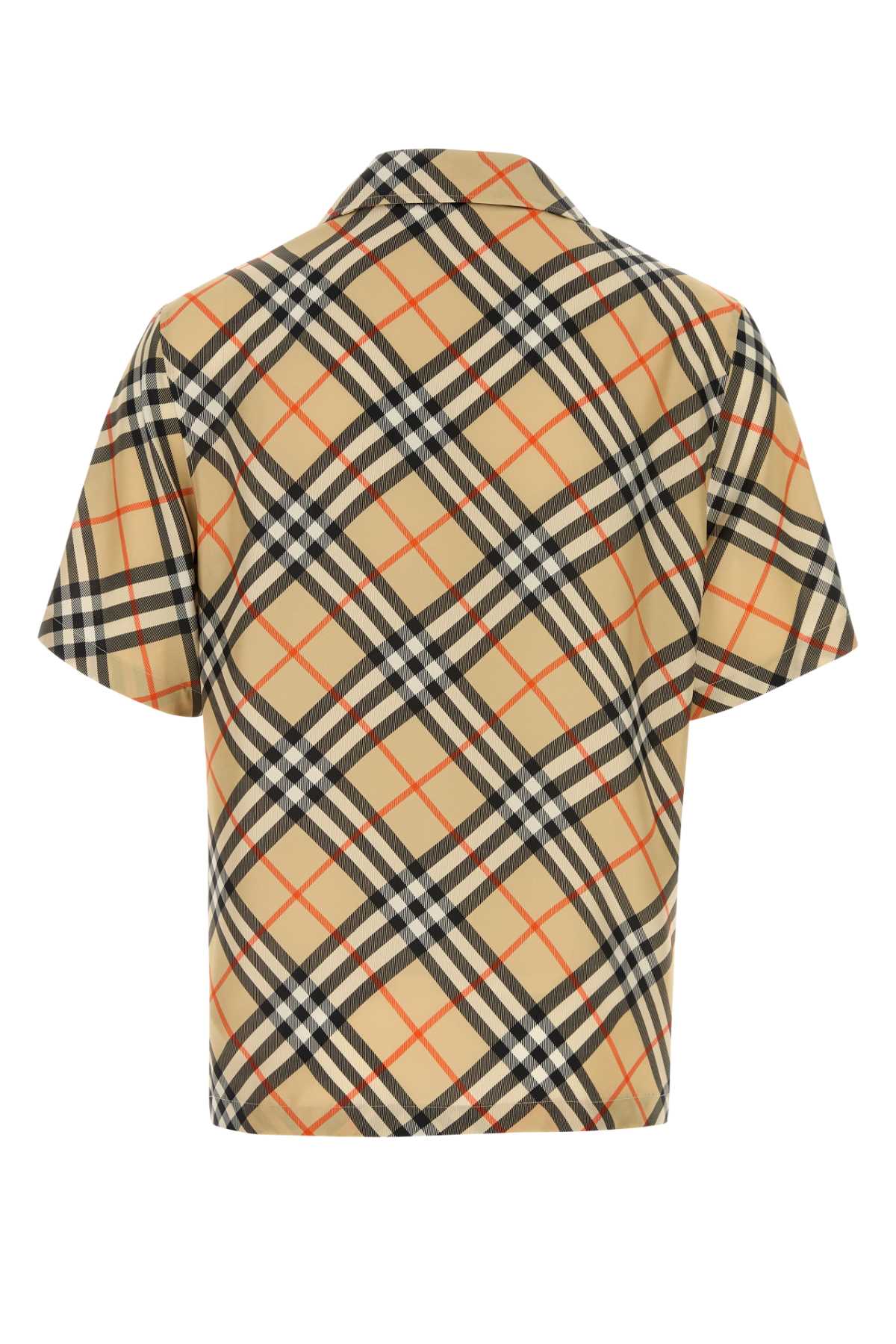 BURBERRY Checked Silk Shirt for Men - 2024 Collection