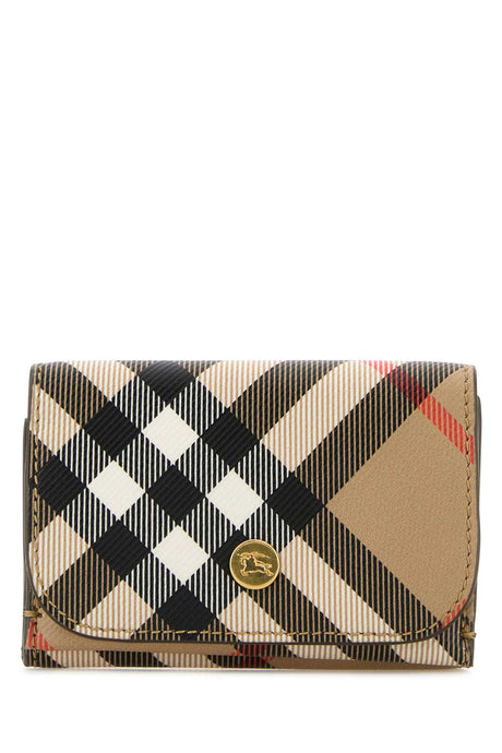 BURBERRY Stylish Printed Canvas Wallet - 11 cm x 8 cm x 3 cm