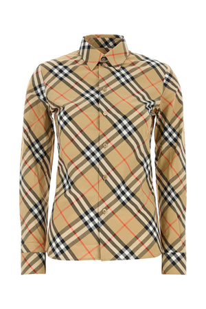 BURBERRY Embroidered Poplin Shirt for Women