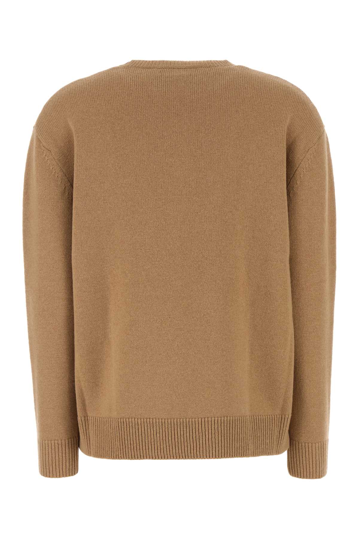 MAX MARA Wool Blend Camel Knit Sweater