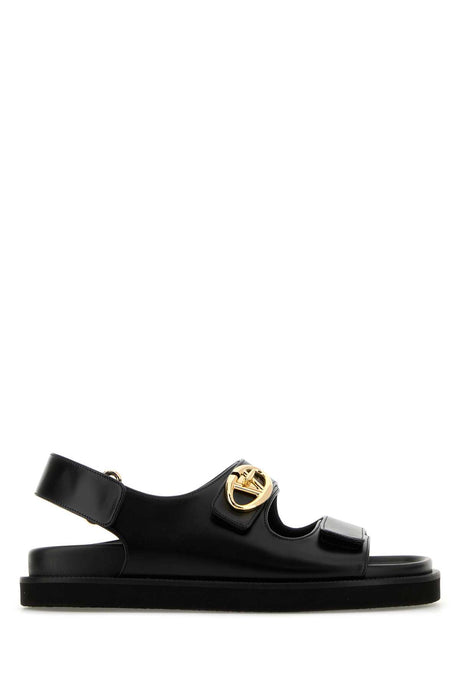 VALENTINO GARAVANI Chic Black Leather Sandals