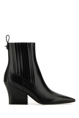 VALENTINO GARAVANI VLogo Lockette Mini Ankle Boots with 7 cm Heel