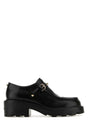 VALENTINO GARAVANI Rockstud Black Leather Monk Strap Shoes for Women