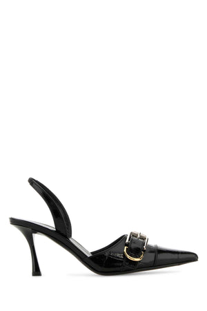 GIVENCHY Sleek Black Leather Voyou Pumps with 7.5 cm Heel