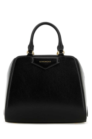 GIVENCHY Mini Black Leather Cube Handbag