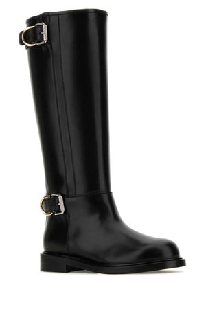 GIVENCHY Chic Black Leather Ankle Boots