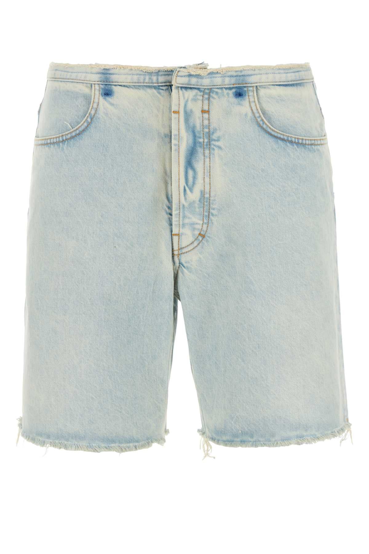 GIVENCHY Light Blue Denim Bermuda Shorts