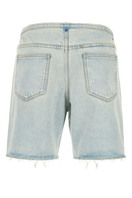 GIVENCHY Light Blue Denim Bermuda Shorts