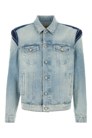 MM6 MAISON MARGIELA Light Blue Denim Jacket for Men - 2024 Collection