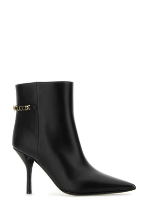 GUCCI Elegant Leather Ankle Boots with 10 cm Heel for Women