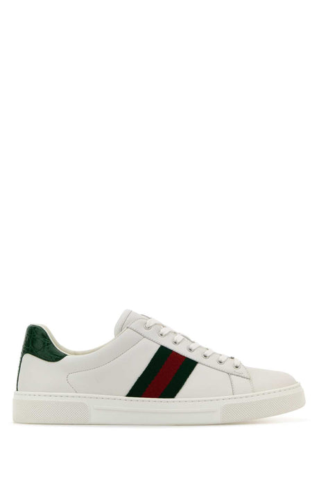 GUCCI White Leather Ace Sneakers for Women