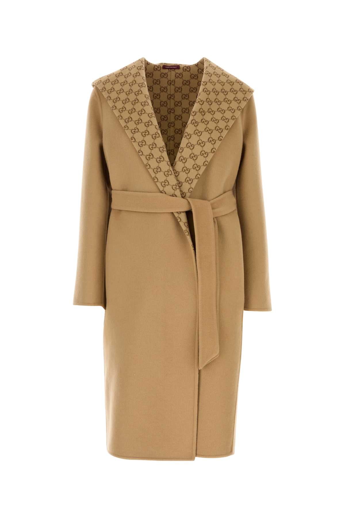 GUCCI Reversible Camel Wool Blend Jacket for Women