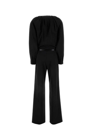 GUCCI Chic Black Stretch Wool Jumpsuit for Women