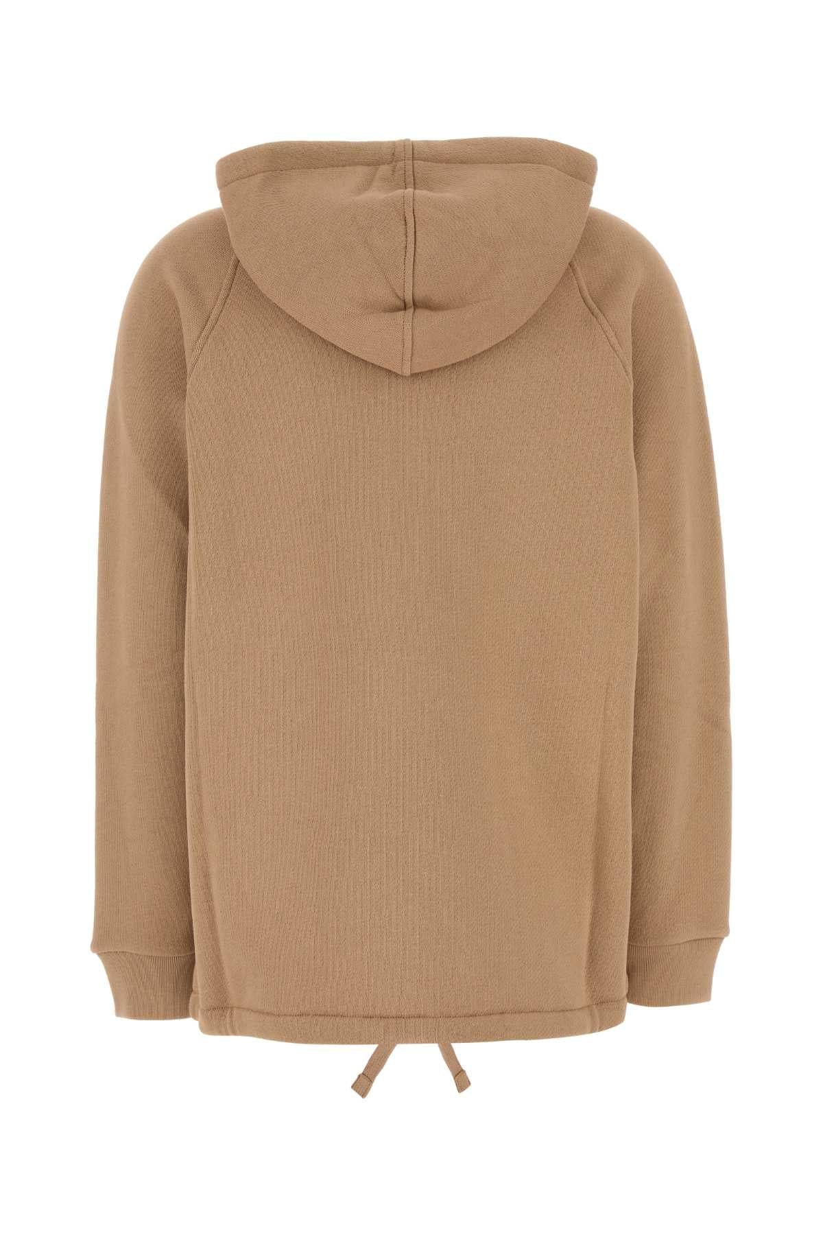 GUCCI Oversized Camel Cotton Sweatshirt for Women