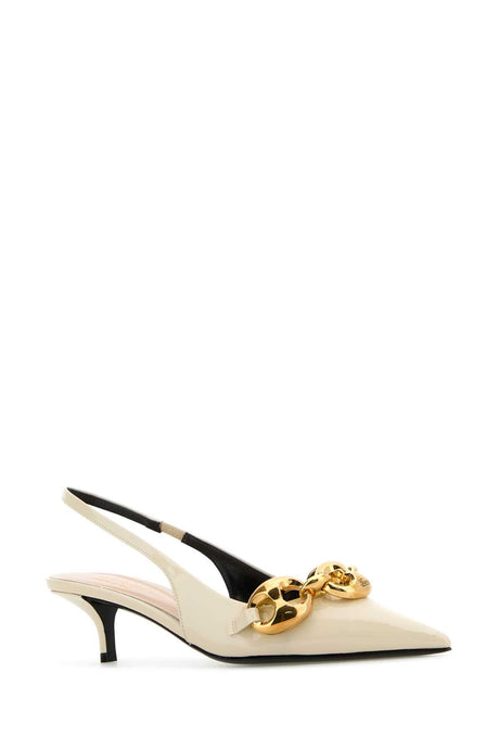 GUCCI Chic Ivory Leather Pumps with 4.5 cm Heel