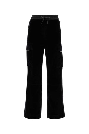 MONCLER GRENOBLE Elevated Black Corduroy Pants