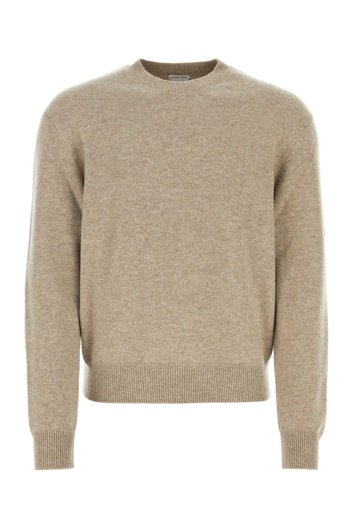 BOTTEGA VENETA Cappuccino Stretch Cashmere Blend Sweater