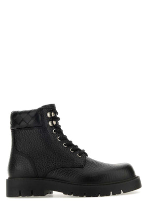 BOTTEGA VENETA Classic Leather Ankle Boots for Men