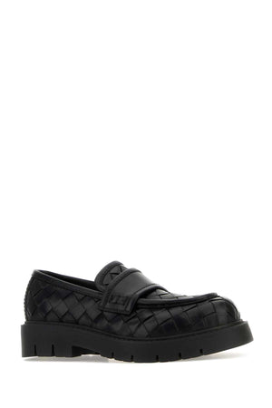 BOTTEGA VENETA Sophisticated Black Leather Loafers for Women