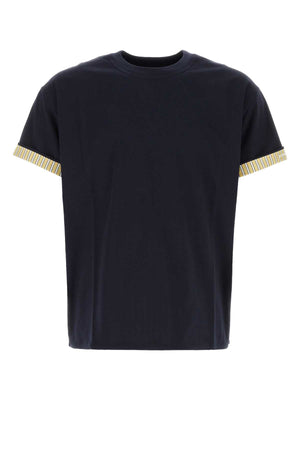 BOTTEGA VENETA Midnight Blue Cotton T-Shirt for Men