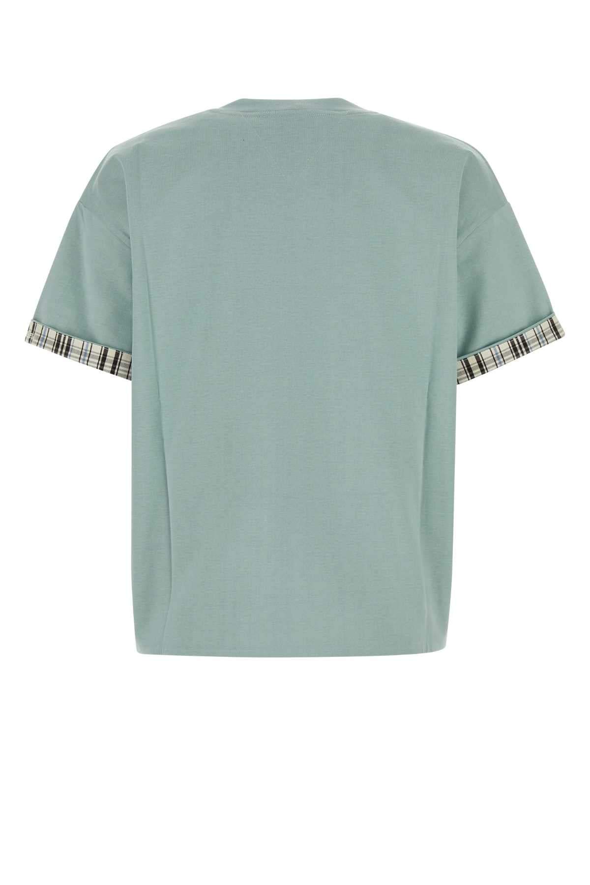 BOTTEGA VENETA Cotton T-Shirt for Women - Light Blue