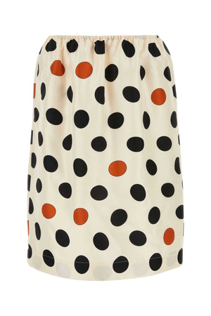 BOTTEGA VENETA Printed Silk Mini Skirt