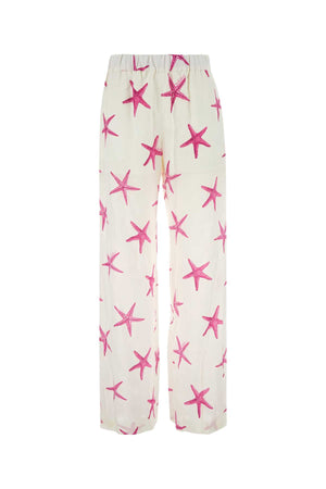 VALENTINO GARAVANI Printed Crepe Escape Pant for Women - Perfect for Spring 2024