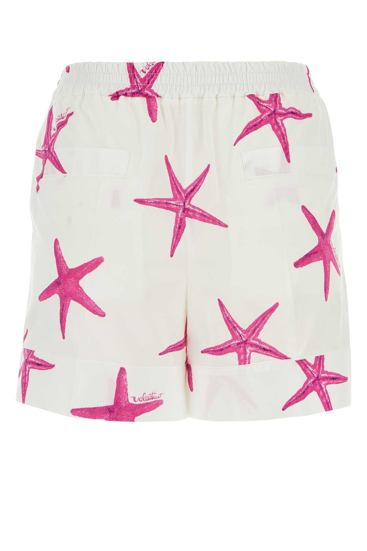 VALENTINO GARAVANI Escape Printed Poplin Shorts for Women