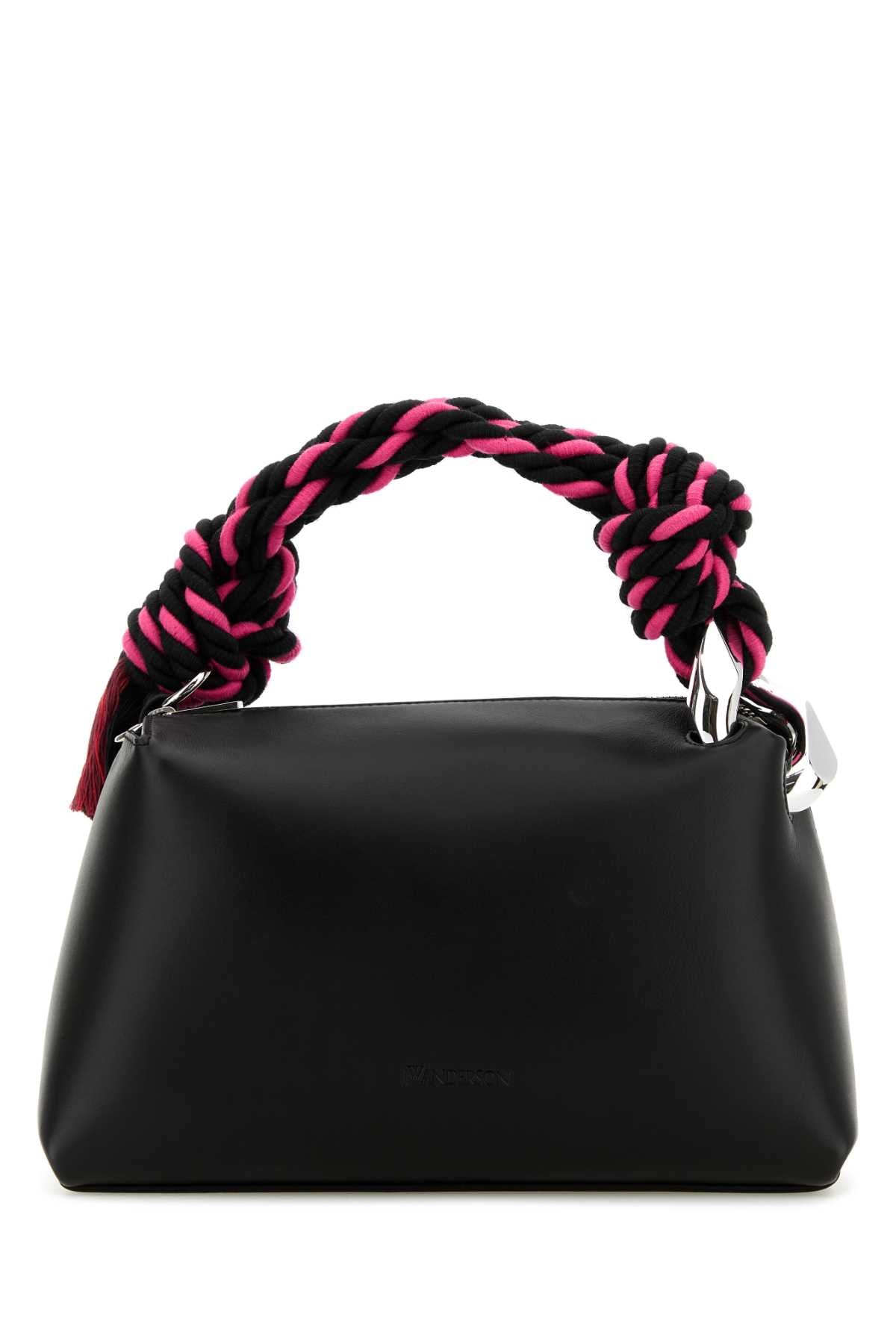 JW ANDERSON Mini Black Leather Corner Handbag