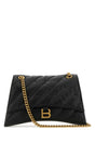 BALENCIAGA Medium Crush Leather Shoulder Bag