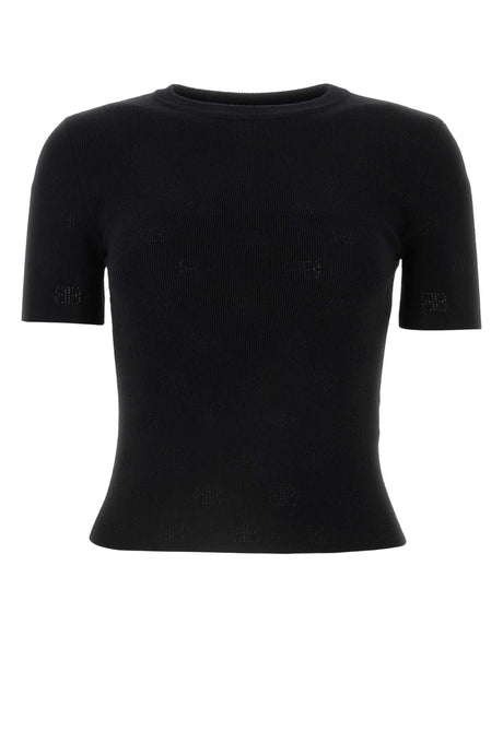 BALENCIAGA Classic Black Wool Blend Sweater for Women