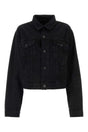 BALENCIAGA Chic Black Denim Jacket for Women