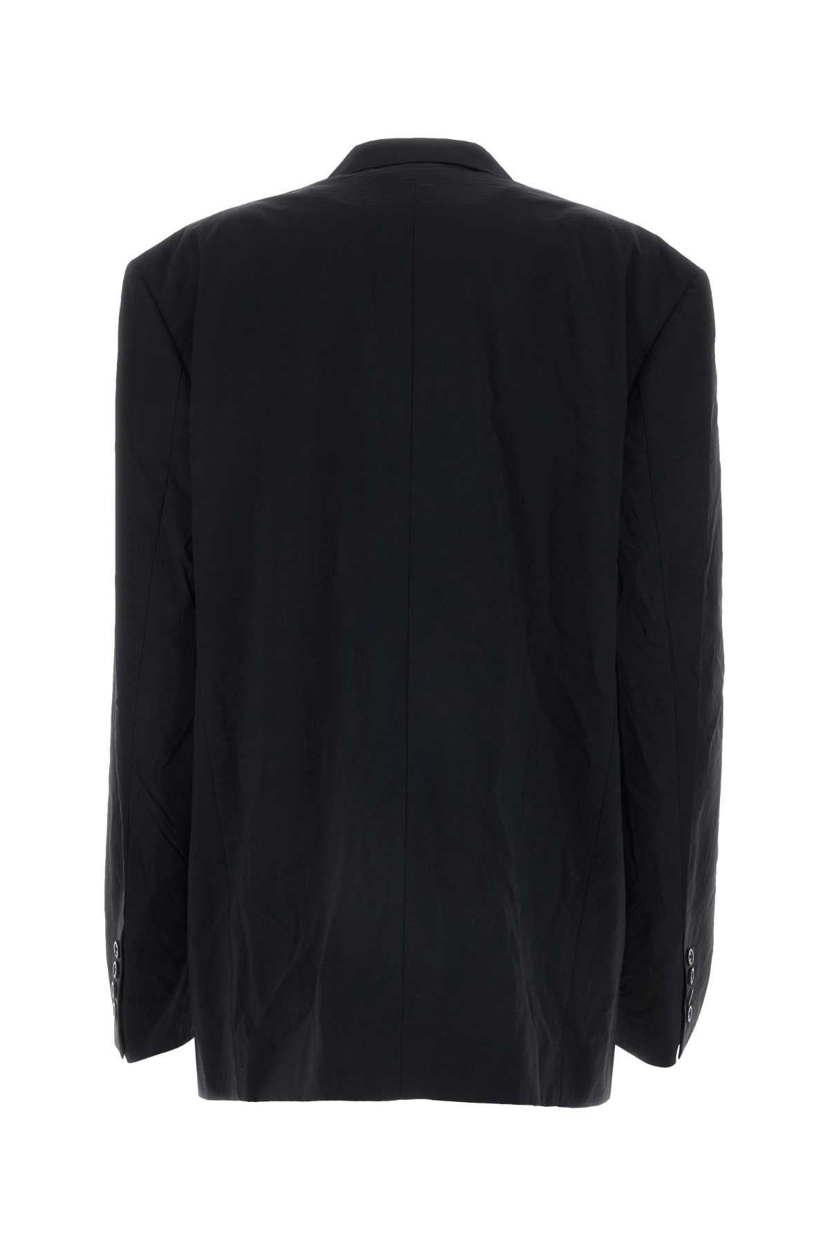 BALENCIAGA Oversized Black Nylon Blazer for Men