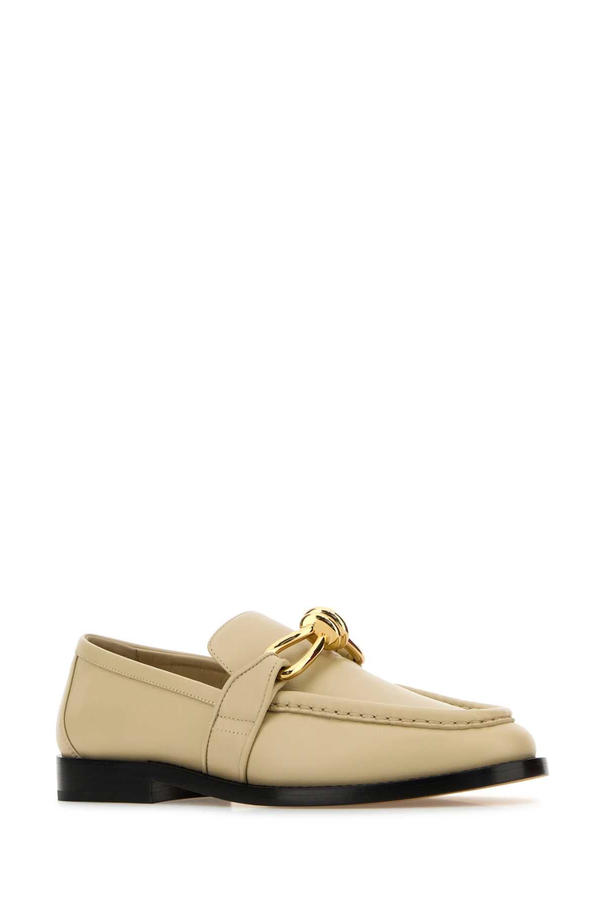 BOTTEGA VENETA Elegant Sand Leather Astaire Loafers for Women