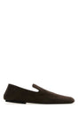 BOTTEGA VENETA Elegant Dark Brown Suede Loafers for Women