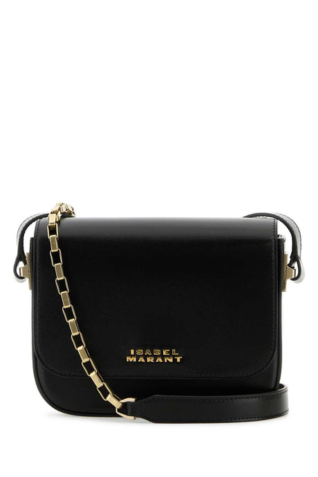 ISABEL MARANT Mini Black Leather Crossbody Handbag