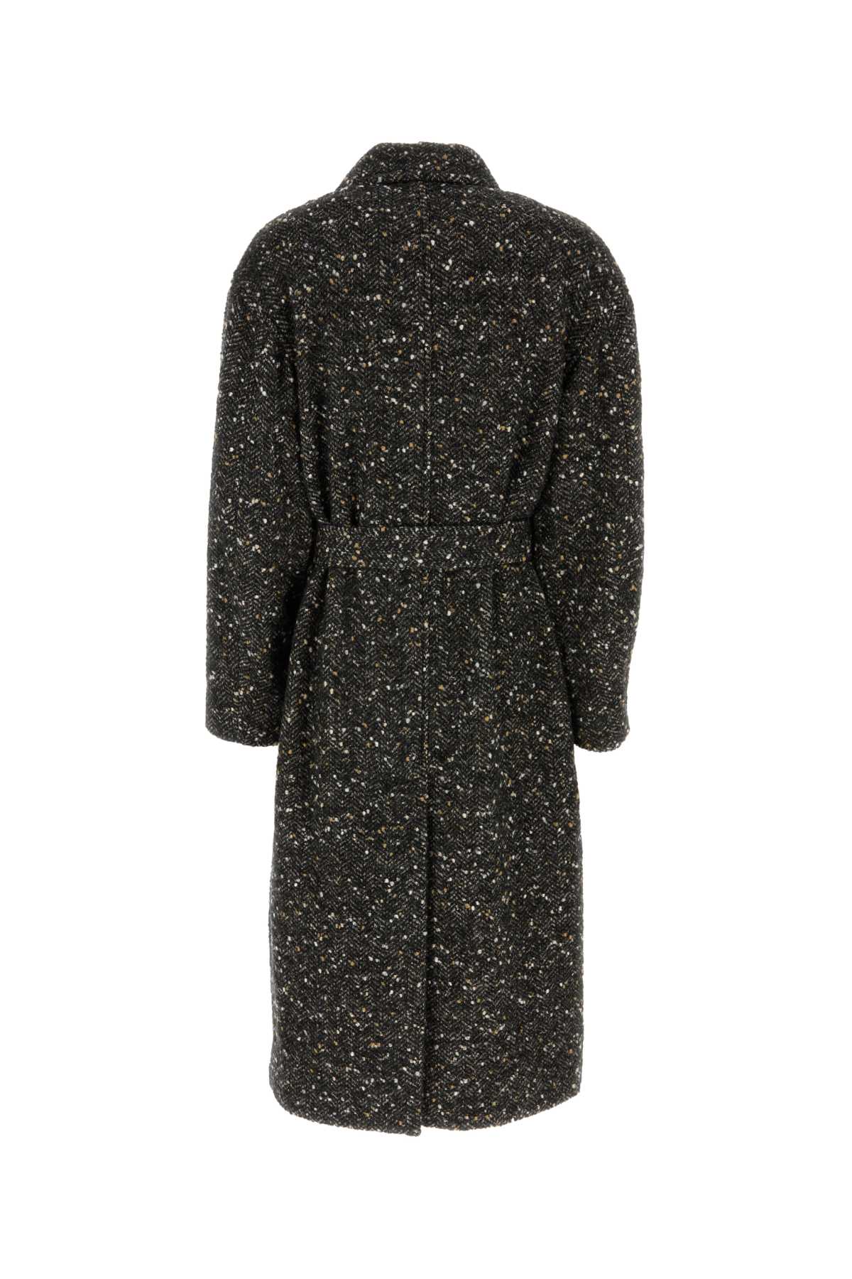 ISABEL MARANT ETOILE Melange Slate Wool Blend Horia Jacket - Perfect Layer for Every Occasion