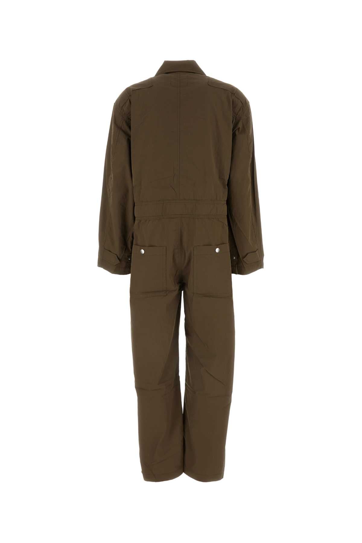 ISABEL MARANT ETOILE Khaki Cotton Blend Rabbia Jumpsuit for Women