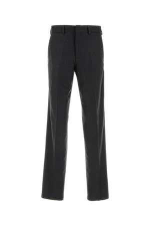 FENDI Dark Grey Stretch Cashmere Pants for Men