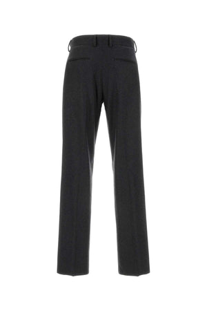 FENDI Dark Grey Stretch Cashmere Pants for Men