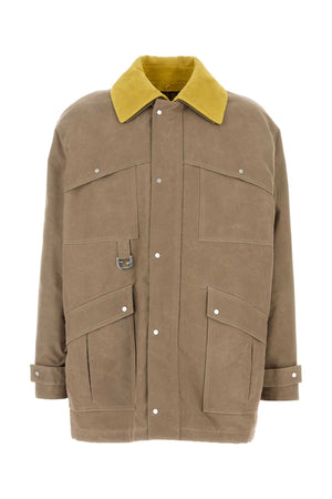 FENDI Beige Canvas Jacket for Men