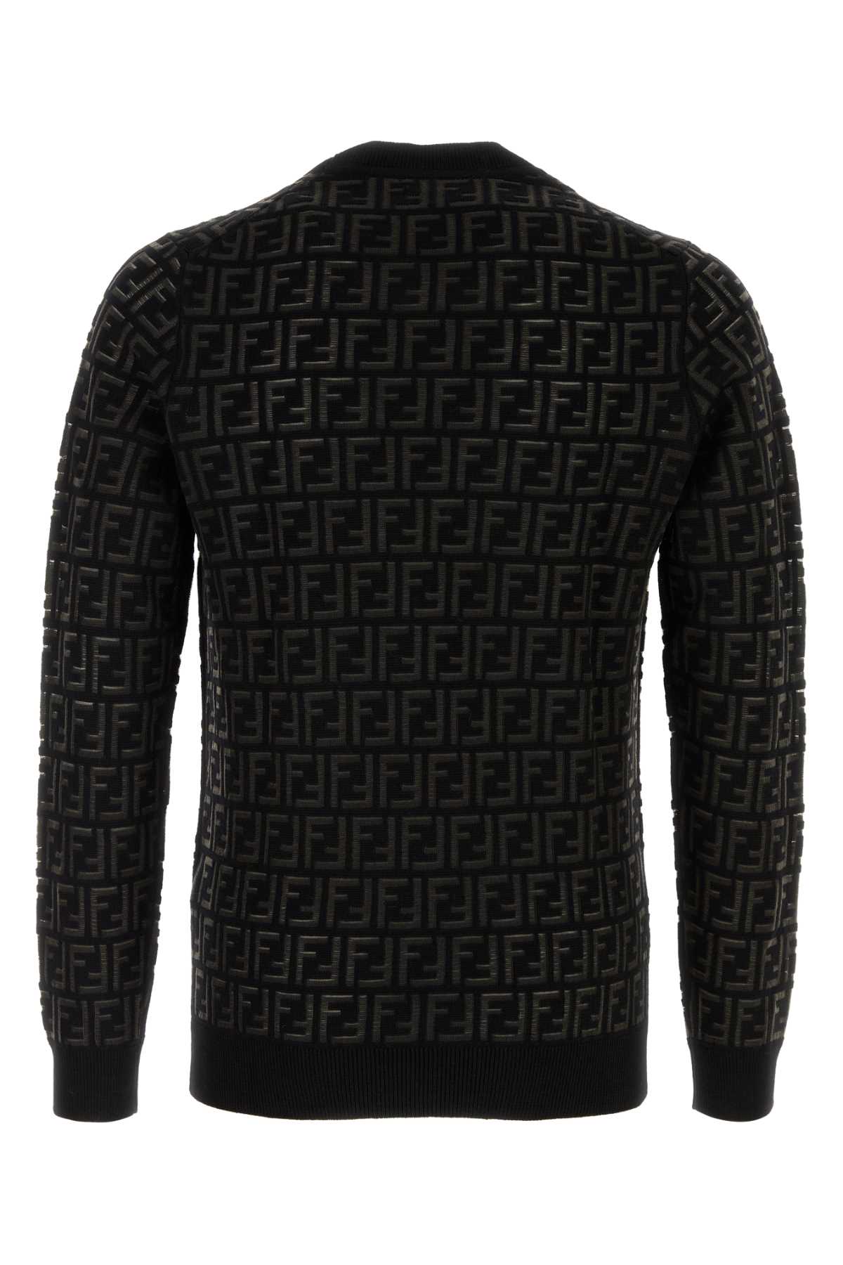 FENDI Stylish Embroidered Wool Blend Sweater for Men