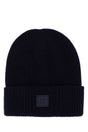 FENDI Midnight Blue Wool Blend Beanie Hat